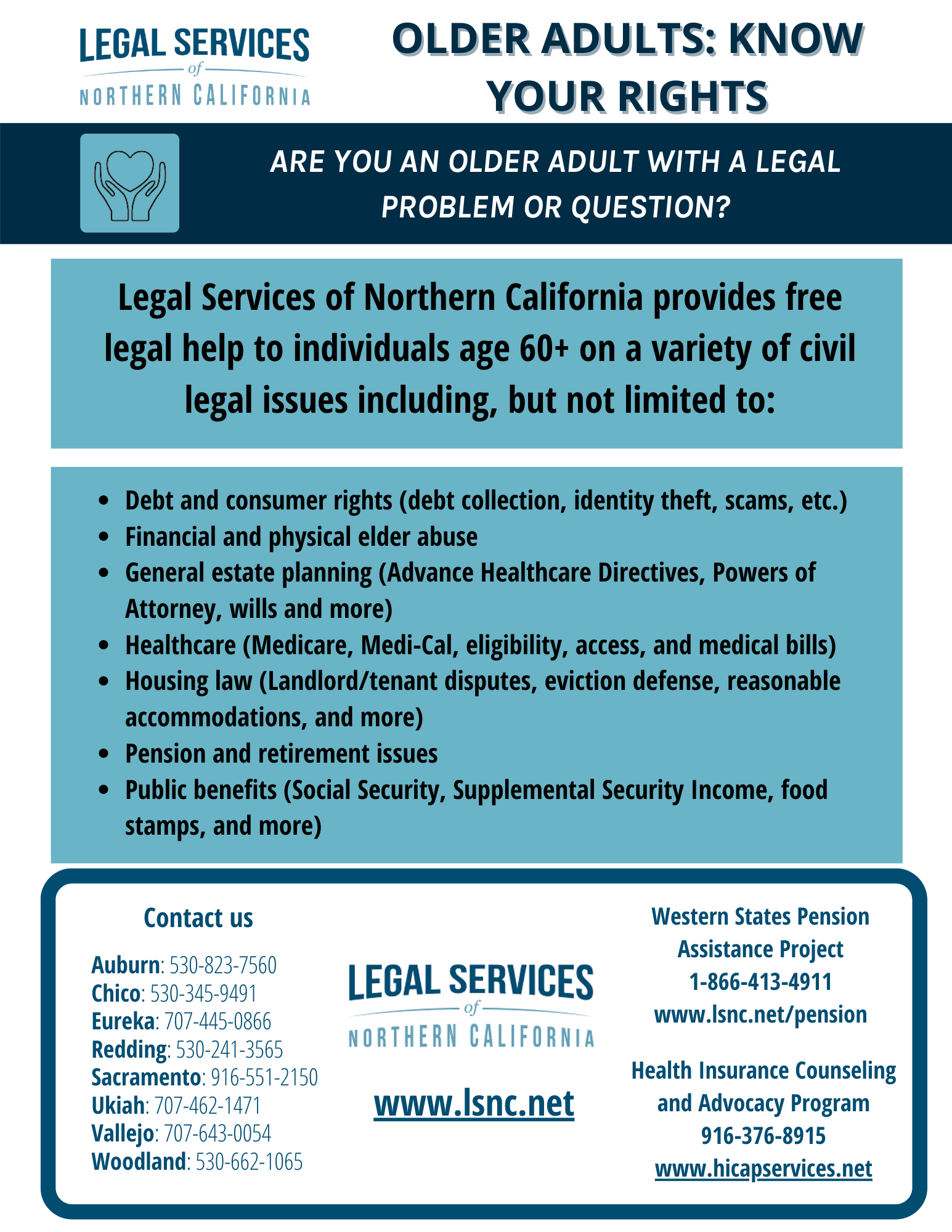 How to Contact Us  Legal Services of Northern California